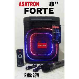 ASATRON FORTE (HT 8880) SPEAKER MEETING PORTABLE BLUETOOTH KARAOKE 8 INCH - INCLUDE MIC WIRELESS 1 PCS 100% ORI