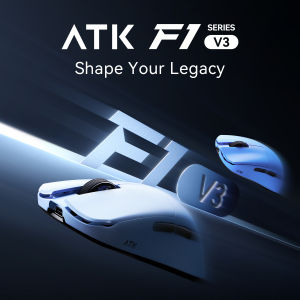 ATK | ATK Blazing Sky F1 V3 Wireless Gaming Mouse PAW3955 Master Dual-Mode 8K 37g Lightweight Non-porous FPS Mice