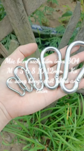 Móc xích bấm inox 304 [ Ø 4 5 6 8 10 12 14 mm ] - Không rỉ sáng bóng sạch hàng mới zin nét - #vattuducduyen