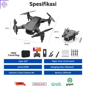 NEW DRONE E99 Pro/ Q12 Dua/DuaL Kamera 4K HD Camera WIFI FPV APP Controller