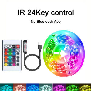 1-30M Led Strip Lights Bluetooth APP Control With 44Key Remote RGB Music Sync TV LED Backlight for Room Party Decoration