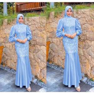JN FASHION DESYA GAMIS DUYUNG BRUKAT MUTIARA KOMBI VELVET MAXI KONDANGAN PERNIKAHAN ACARA  PESTA SERAGAM TERBARU KEKINIAN