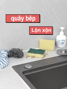 COMBO 3 Kệ Đựng Đồ Rửa Chén Bát 23cm Chất Liệu Nhựa - Giá Để Đồ Rửa Chén Có Khay Hứng Nước Nghiêng