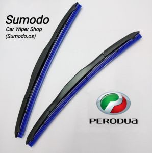 HKD.Sumodo Silicone Car Wiper 1Pair(2Pcs) Perodua Viva/Axia/Myvi/Alza/Bezza/Kenari/Kancil/Kelisa/Kembara/Rusa