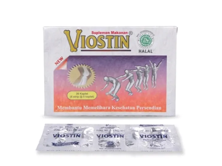 Viostin Halal - 1 Box isi 30 Kaplet Supplemen Sendi | Lazada Indonesia