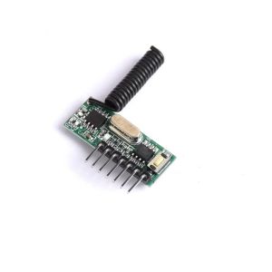 Aideepen | 433MHz 4-Channel Universal Decoding Receiver Module DC 3.3–5V Wireless Remote Control Learning Module