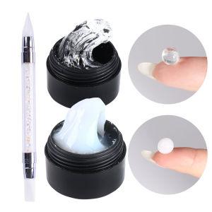 Bộ 2 Gel Làm Móng Dạng Mềm Trong Suốt Như Pha Lê Với Bút Tạo Hình Hoa Chất Liệu Acrylic Trong Suốt Như Sữa Dùng Để Trang Trí Móng Tay