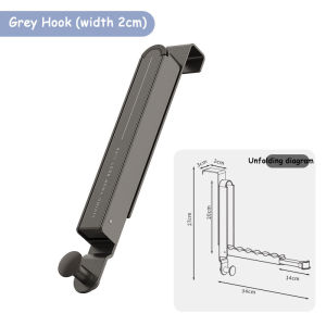 Folding Drying Rack Hidden Door Back Hook Collapsible Wall Hook Travel Portable Drying Rack without installation Towel Hanger