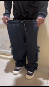 New Celana panjang Cargo Pria Bayak Motif Terbaru Kargo Panjang Bahan Fleece Cargo Fleece Long Pants Model Korean Style 2025 Terlaris Brand Local Bandung Size M-L-XL-XXL