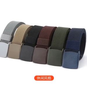 Thắt lưng nam dây lưng vải dù nắp nhựa gập thời trang TH0057