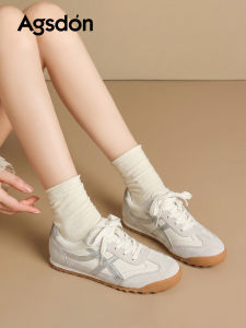 Agsdon | Women Thick-sole White Sporty Casual Shoes