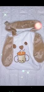 Mutiara Tas Tote Bag Wanita: Bulu Piyopiyo, Bahan Bulu Korea, Bordir Karakter Lucu & Trendy Kekinian 2025