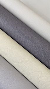 Wallpaper Vinyl Motif Polos Linen Denim Minimalis Variant Warna Grey Broken White Silver Midnight Grey