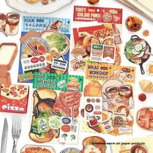 Stickers Punk | Retro Bread and Coffee Theme Planner Stickers