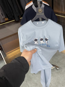 Áo Thun Nam Cổ Tròn Tay Ngắn Thoáng Khí Cotton 78% Mùa Hè H-Tag Chất Lượng Cao Thời Trang Thường Ngày