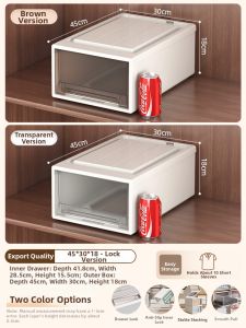 XUNHUAI | Drawer-type Transparent Plastic Clothes Storage Box