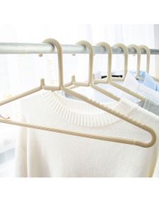 EAYA Plastic Non-Slip Clothes Hanger Eco-Friendly Premium Quality Home Use Drying Rack 10 Pieces Set Wardrobe Organizer