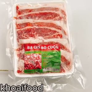 Thịt bò Bò dải khay 500gr nướng thả lẩu siêu ngon