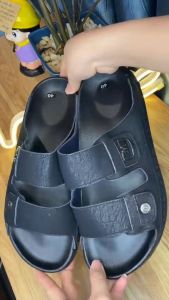 [HOTTREND] dép hai quai ngang da nam cao cấp dép thời trang 2025 đế Pu siêu nhẹ êm chân đế cao 3cm P2