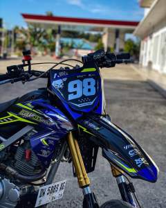 DECAL STIKER FULLBODY KLX BF150 FULL CRUM COMBINASI STABILO BEBAS CUSTOM