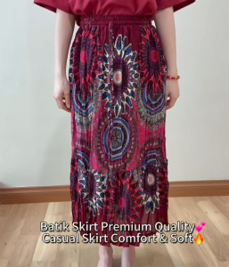 Batik Skirt/Boho Skirt/Women Short Skirt/Skirt Pendek/Skirt Floral Bunga/Stretchable/Premium Quality/New Arrival