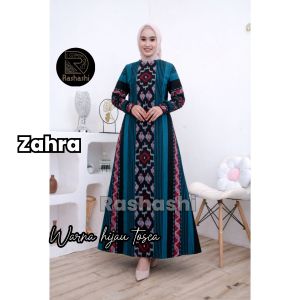 ZAHRA maxy tenun troso syari gamis tenun etnik gamis tenun modis gamis tenun remaja modern lengan manset rashashi