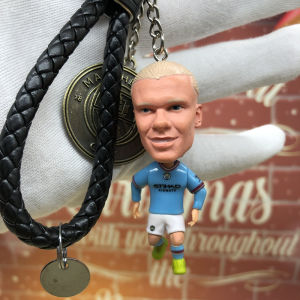 Manchester City Football Stars Haaland Foden De Bruyne Gundogan Figurines Collectible Memorabilia Mini Gifts Fan Gear