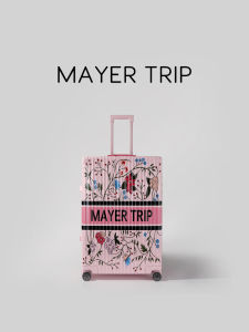 Mayertrip Floral Magnesium Alloy Aluminum Luggage Small Travel Pullman 20 24 Inch Graffiti Password Box Fashion Trend Hardshell
