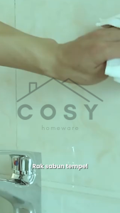 COSY Tempat Sabun Batang 2 Tingkat Kotak Sabun Kamar Mandi 2 Susun Rak Kamar Mandi Tempat Sabun Tempel Dinding Rak Sabun Batang