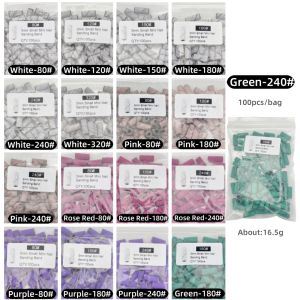 100Pcs/bag 3mm Mini Nail Sanding Bands  Thickened High-quality Colorful Nail Sanding Rings for Removing Nail Polish Buffing Cut