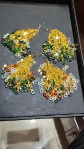 lắc tay nữ vàng tây mix charm như ý nguyện bạch ngọc tự nhiên trang sức nữ trang vàng tây trang sức thiết kế đủ hoá đơn thẻ bảo hành