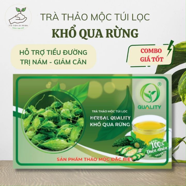 Trà Khổ Qua Rừng (Mướp Đắng) Hộp 35 Túi Lọc QUALITY - Hỗ Trợ Tiểu Đường ...