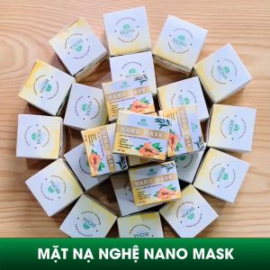 Mặt nạ dưỡng trắng da nghệ nano collagen tràm trà giảm mụn dưỡng ẩm chống lão hoá phục hồi da Nano Mask Nature Labs