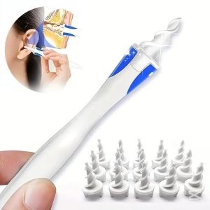 Smart Twist Rotating 360° Earwax Silicone Baby Ear Wax Pick Cleaner Tweezers Alat Korek pengorek Telinga 挖耳朵屎清洁神器