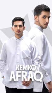 Rabbani - Kemeja Koko Muslim Pria Lengan Panjang Dewasa Kemko Afraq Exclusive