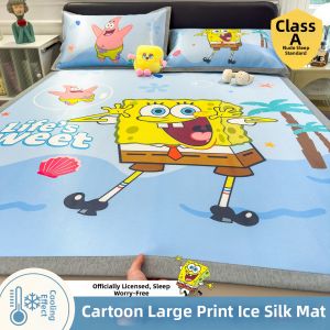 AIYUN | Cool Feeling Silk Bedsheet Set Cartoon Design Air Conditioner Room Water Washable 3 pieces
