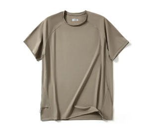 Quick Dry 3D Tailoring Lightweight Short Sleeve round Neck T-Shirt for Men Breathable Cool Feeling Outdoor Business Series