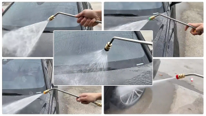 Curved Extension Wand with 1/4 Quick Plug Connector Lance Spear for High Pressure Washer Sink