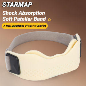 2Pcs Soft Pressurize Knee Patella Support Cushion Pressure Adjustable Strap Sport Wrap For Sports Silicone Patellar Tendon