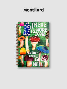 Montilord B5 Lined Spiral Notebook Smooth Thickened Flat-Laying Mushroom Lucky One Bite Minimalist Efficient Water-Resistant Smooth Notebook