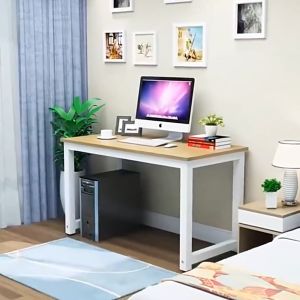 MOYU โต๊ะทํางาน โต๊ะคอมพิวเตอร์ โต๊ะทำงานไม้ 120/100/80CM โต๊ะเรียน ไม้ มีสีต่างๆให้เลือก Home Office desk