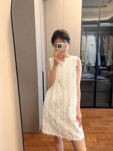 ชุดเดรสยาวแขนกุดสีขาวสไตล์ฝรั่งเศส ทรงเข้ารูป กระโปรงทรงเอ ชุดราตรีสำหรับงานปาร์ตี้ งานแต่งงาน งานเลี้ยงปีใหม่ งานวันเกิด