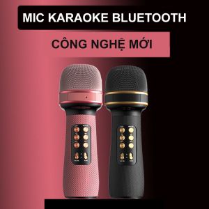 Micro Karaoke Bluetooth Kèm Loa Bluetooth Mini WS-898 Nâng giọng Cực Chất Loa Bluetooth Karaoke Mini Gia Đình Có Thu Âm Có Thẻ Nhớ USB AUX Mic LiveStream Không Dây Giá Rẻ - LifeTime Store