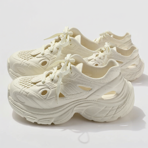 BAIMUQINGCHEN | Thick Soled Platform Breathable Clogs