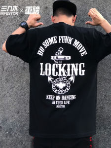 Áo Thun Cotton Ngắn in Họa Tiết Hip Hop Locking Dành Cho Nam Và Nữ Mùa Hè 2018 Phong Cách Thường Ngày Thể Thao Thể Dục
