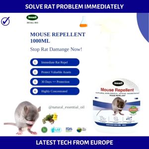 Jecall Mouse Repellent Spray 1000ml / Natural Non-toxic / Immediate Repel / Tikus / Rat 驱老鼠药喷雾