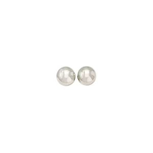 Owen Basic 8mm Metalic Stud Earrings Anting Tusuk Beads Metalic Polos Studded Punk Hip Hop Handmade Fashion