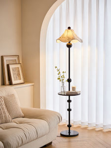 SHIGUANGSUIDAO | Vintage Style Floor Lamp with Shelving