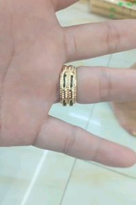 Nhẫn Lông Đuôi Vo.i Nam Nữ Mạ Vàng 18K Cao Cấp (Có video) - Mang Trên Tay Phong Thủy May Mắn Tài Lộc - Lokalo M25822