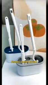 3pcs/Set Bathroom Toilet Brush Household No Dead Corner Silicone Toilet Brush Wall-mounted Cleaning Tools Bathroom Accessories